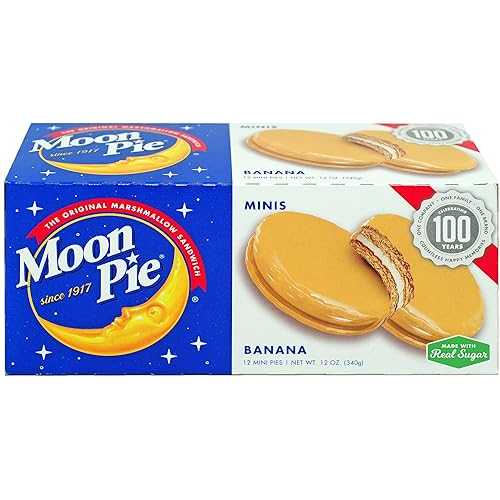MoonPie Mini Banana Marshmallow Sandwich - 12 Ounce (Pack of 12) Small...