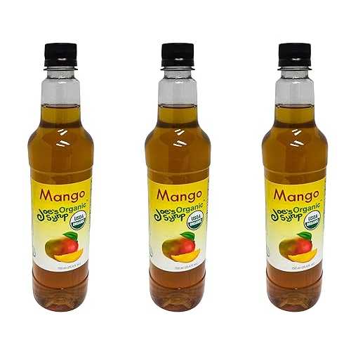 楽天GlomarketJoe's Syrup オーガニックフレーバーシロップ、オーガニックマンゴー、750 ml （3 パック） Joe's Syrup Joe s Syrup Organic Flavored Syrup, Organic Mango, 750 ml （3 Pack）