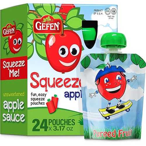 Gefen, Squeeze Me! All Natural Squeezable Applesauce, 3.17oz (12 Pack)...