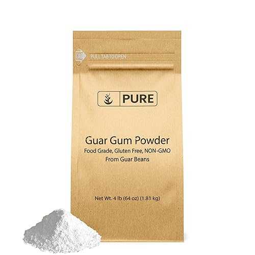 Pure Original Ingredients Guar Gum (4lb) From Guar Beans, Food Grade, ...