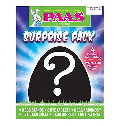 PAAS 卵デコレーションキット サプライズパック 12 個の卵を飾る 4 つの異なるサプライズ PAAS Egg Decorating Kit Surprise Pack Decorate 12 Eggs 4 Different Surprises