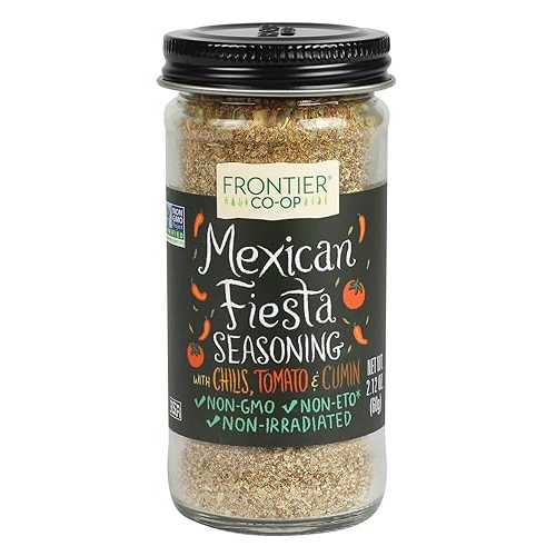 Frontier Co-op Frontier Seasoning Blends Mexican Fiesta, 2.12 Ounce Bottle (Pack of 12)