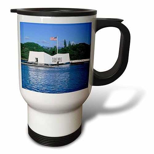 3dRose "Wwii Arizona Memorial, Pearl Harbor, Hawaii, Us12 Dpb0116 Douglas Peebles" Travel Mug, 1..