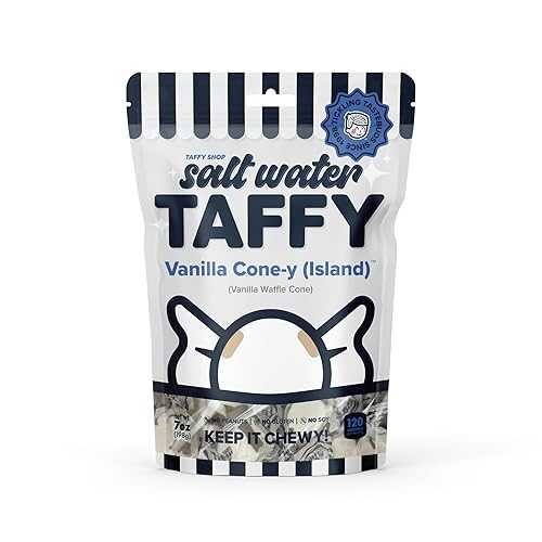 Taffy Shop Vanilla Cone-y (Island), Vanilla Salt Water Taffy Assorted ...