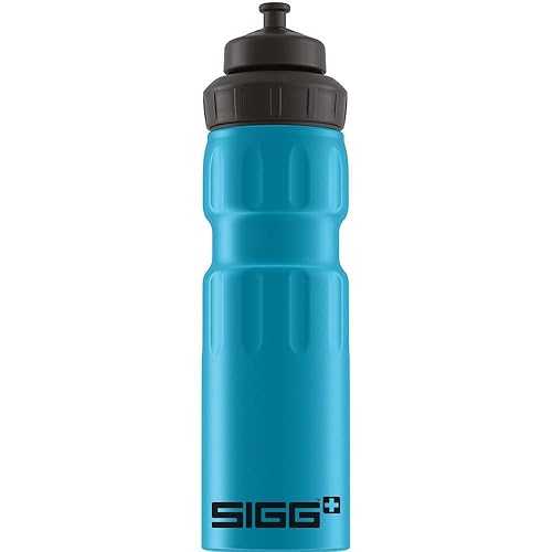 SIGG - Sports Water Bottle - WMB Sports Blue - With 3-Stage Sports Cap...
