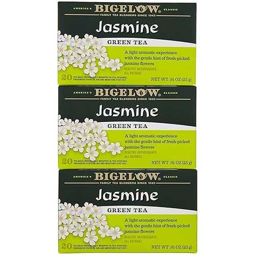 Bigelow 㥹ߥ ꡼ ƥХå - 20  - 3 ѥå Bigelow Tea Bigelow Jasmine G...