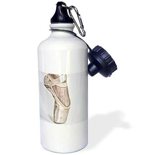 3dRose Detail of A Pointe Shoe Sports Water Bottle, 21 oz, Multicolor