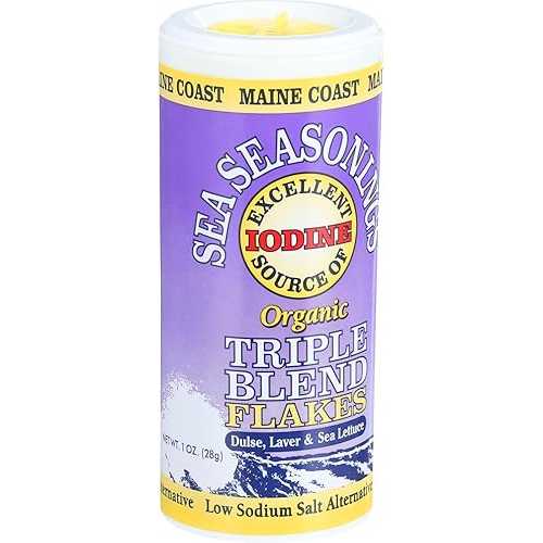 Maine Coast Sea Seasonings - トリプル ブレンド フレーク - 1 オンスのシェーカー - 3 個のケース Maine Coast Sea Seasonings - Triple Blend Flakes - 1 oz Shaker - Case of 3