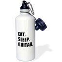 3dRose Eat Sleep Guitar Fun Text Gifts for Guitarist Musicians Music Player Spor...