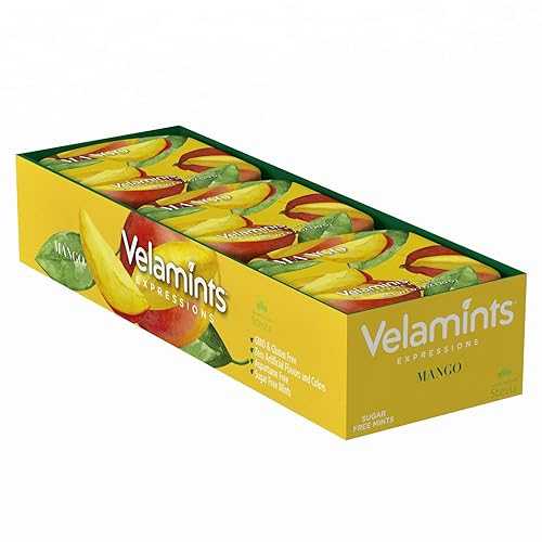 Velamints Sugar Free Mints - Expressions Mango Breath Mints Tin - Aspa...