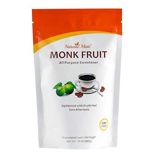 Natural Mate Monkfruit Sweetener with Erythritol (10oz) 3Pack - All Pu...