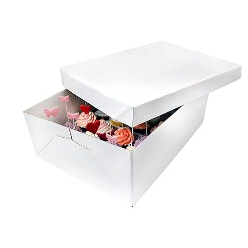PME Cupcake Box for 24 Cakes, Extra Tall, 5.5-Inch PME Cupcake Box for 24 Cakes, Extra Tall, 5.5-Inch