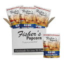 Fisher's Popcorn Old Bay Seasoned Caramel Flavor 10oz Bag 4-Pack