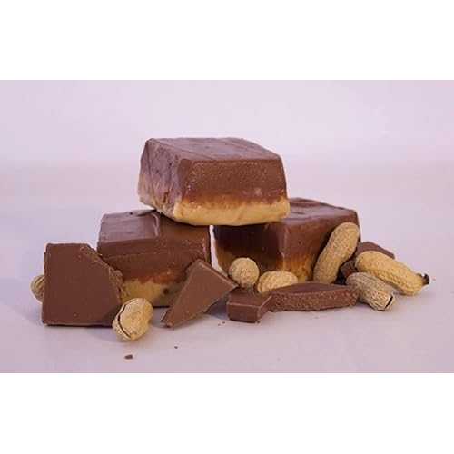 Betsy's Fancy Fudge CHOCOLATE PEANUT BUTTER FUDGE, 1 LB in 4 Wrapped P...