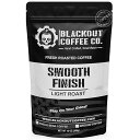 Blackout Coffee Co. Blackout Coffee, Smooth Finish, Ground or Whole Bean, 100% Light Roast Arabica Beans, Small Batch Fresh Roasted in the USA 12 oz Bag (Whole Bean)