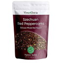 Viva Doria Red Szechuan Peppercorns, Whole Sichuan Pepper, Steam Sterilized, 8 Oz (227 g)