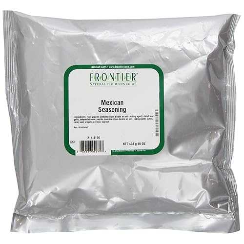 Frontier Co-op Mexican Seasoning Mix, 1-pound Bulk Bag, Salt-free, Rich, Flavorful Heat to Spice up any Dish, Kosher, Non ETO