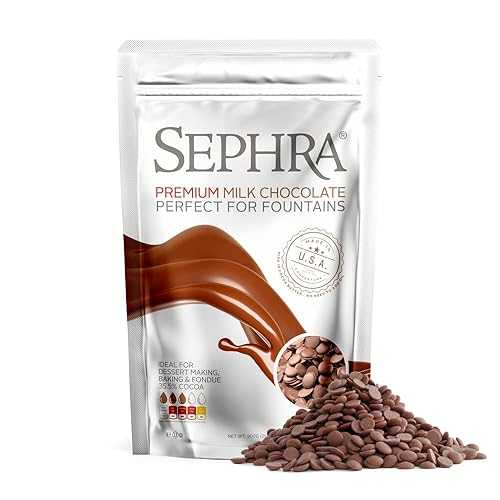 Sephra Fountain-ready Premium Milk Chocolate 2lb Bag - Ideal for Melting