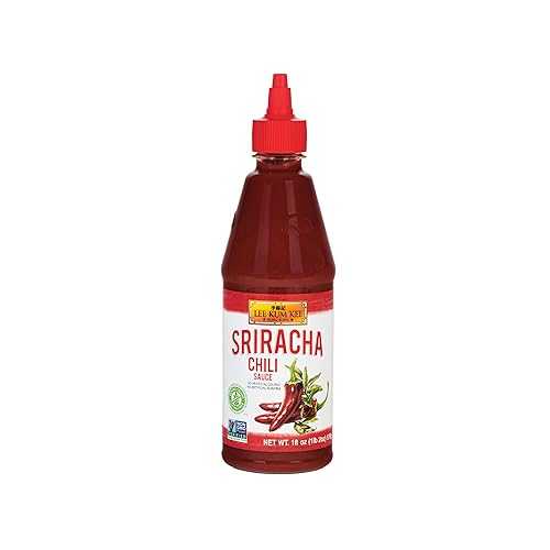 Lee Kum Kee Sriracha Chili Sauce 18 oz, Hot Sauce for Dipping, Marinades, Non GMO Gluten Free Spicy Sriracha Chili, No Artificial Flavor