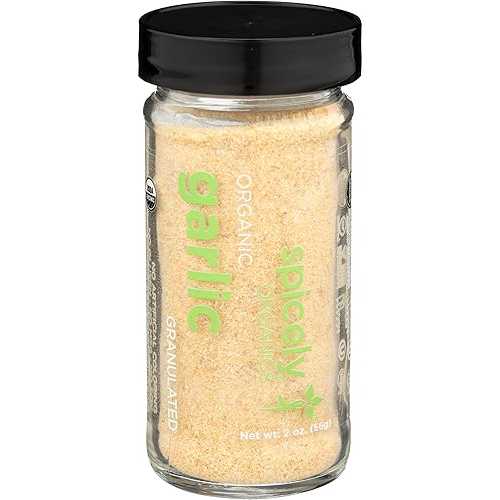 スパイスの効いた有機ニンニク顆粒 2.00 オンス ジャー認定グルテンフリー Spicely Organics Spicely Organic Garlic Granulates 2.00 Ounce Jar Certified Gluten Free
