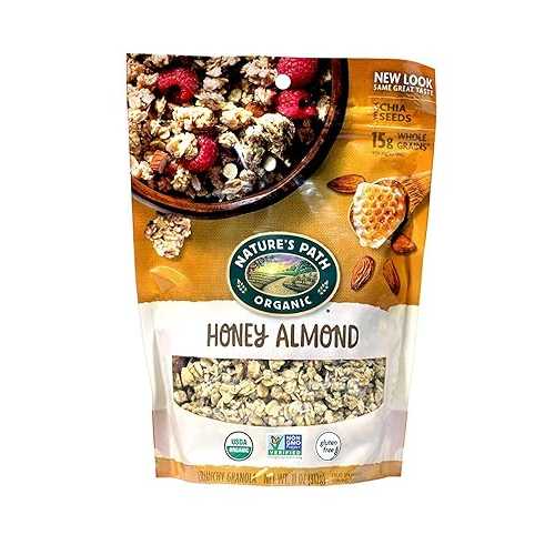 Natures Path グラノーラ GF HNY ALMND、11 オンス、8 パック Nature's Path Natures Path Granola GF HNY ALMND, 11 OZ, 8 Pack