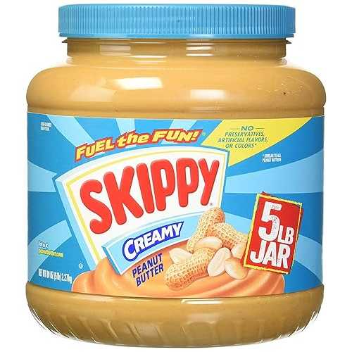 SKIPPY クリーミーピーナッツバター、5ポンド SKIPPY Creamy Peanut Butter, 5 Pound