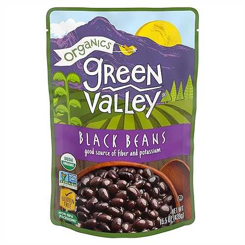 楽天GlomarketGreen Valley Organics 黒豆ポーチ、15.5 オンス （12 個パック） Green Valley Organics Black Beans Pouch, 15.5 Ounce （Pack of 12）