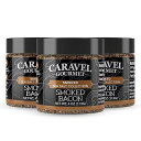 Caravel Gourmet Smoked Bacon Sea Salt 3-Pack Gift Set