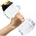 Dulcii 2.2L Dumbbell Shape Water Bottle, PETG Eco-friendly Sports Fitness Exerci...