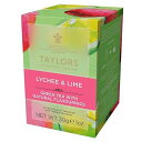 Taylors of Harrogate Lychee & Lime Green Tea, 20 Teabags (Pack of 6)