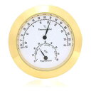 Aramox Guitar Violin Thermometer Hygrometer, Alloy Meter Temperature and Humidity Meter Thermometer for Violin Guitar Case Instrument Care (Gold)
