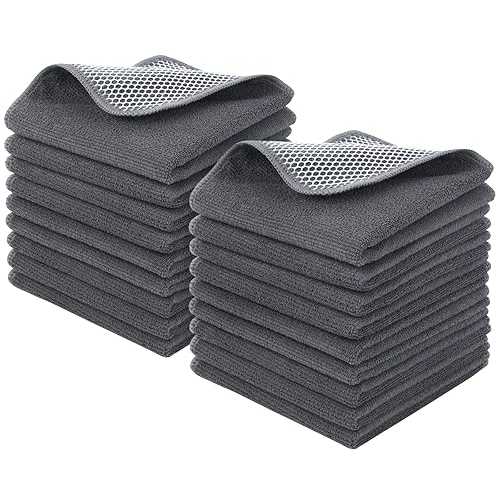 KinHwa Kitchen Washcloths for Dishes Absorbent Microfiber Dish Cloths ...