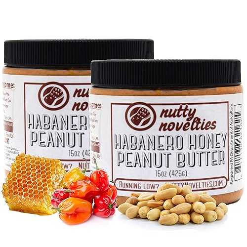 Nutty Novelties ハバネロハニーピーナッツバター - 高タンパク質、低糖の健康的なピーナッツバター - コレステロールと保存料を含まないすべて天然のピーナッツバター - スパイシーなピーナッツバター - 30オンス Nutty Novelties Habanero Honey Peanut Bu Nutty Novelties ハバネロハニーピーナッツバター - 高タンパク質、低糖の健康的なピーナッツバター - コレステロールと保存料を含まないすべて天然のピーナッツバター - スパイシーなピーナッツバター - 30オンス Nutty Novelties Habanero Honey Peanut Bu