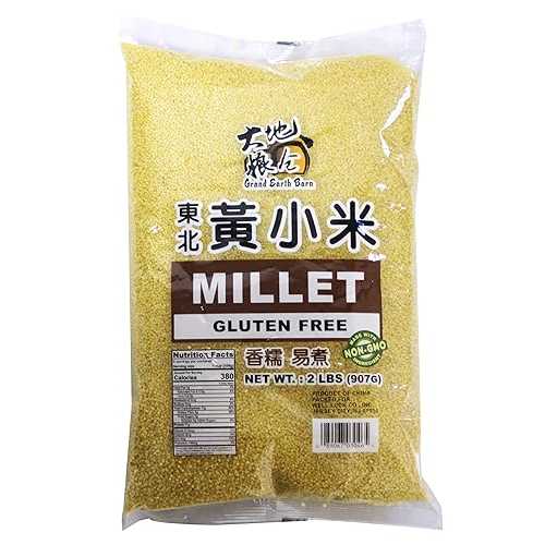 Ȥߴƥե꡼ 2 ݥ Grand Earth Barn Non GMO Gluten Free Millet 2 ...