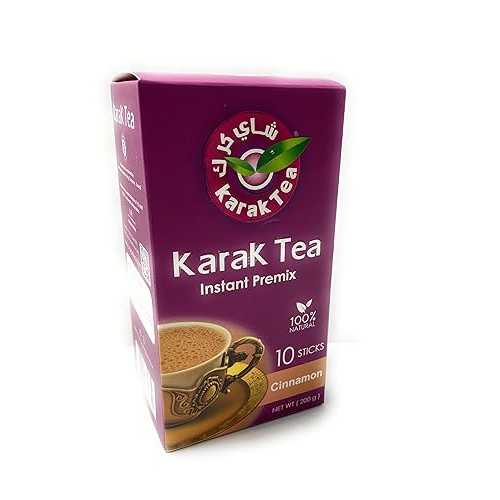 Karak Tea Cinnamon Flavor Instant Premix 100% Natural with Milk Powder...