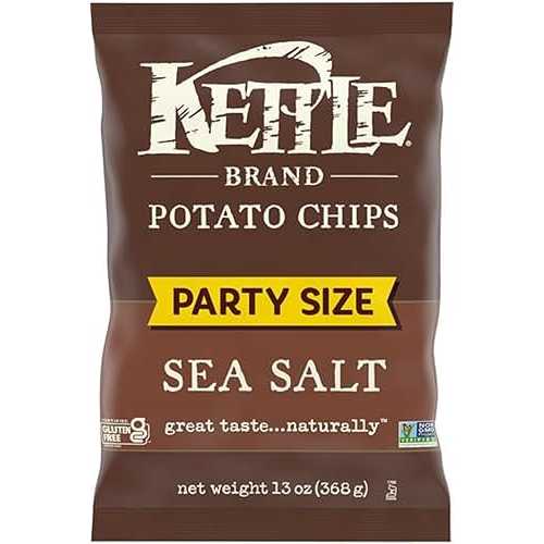 Kettle Brand Foods Sea Salt Potato Chips, 13 oz Party Size