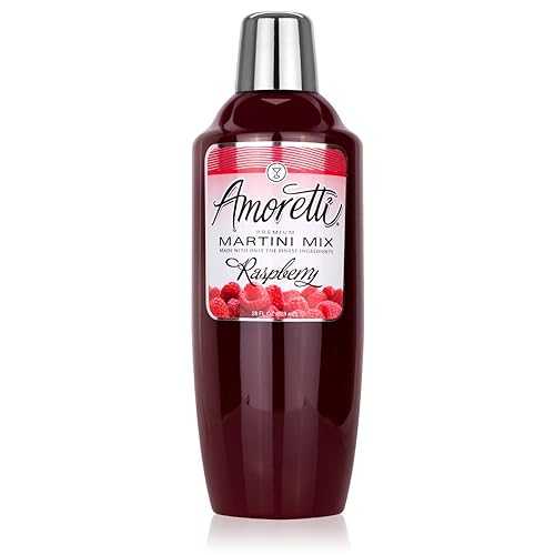 アモレッティ プレミアム マティーニ カクテル ミックス、ラズベリー、28 オンス Amoretti Premium Martini Cocktail Mix, Raspberry, 28 Ounce