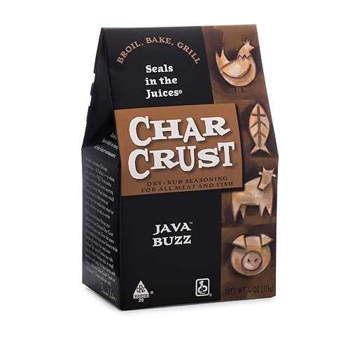Char Crust Dry-Rub Seasoning, Java Buzz, 4 Ounce (Pack of 1)