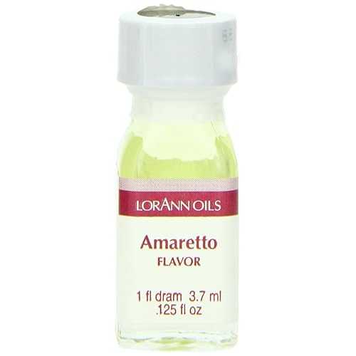 LorAnn Oils LorAnn Amaretto SS Flavor, 1 dram bottle (.0125 fl oz - 3.7ml - 1 teaspoon) - 12 Pack
