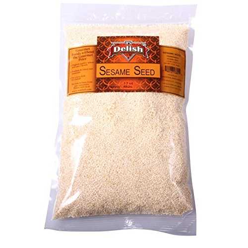 Gourmet Toasted Whole Sesame Seeds by It's Delish 1 LB Bulk Bag Natural Gluten-Free Fresh Oven Roasted White Sesame Restaurant Bulk Size Great for Oriental Noodles, Cooking, Baking, & Coating, Gourmet Toasted Whole Sesame Seeds by It's Delish 1 LB Bulk Bag Natural Gluten-Free Fresh Oven Roasted White Sesame Restaurant Bulk Size Great for Oriental Noodles, Cooking, Baking, & Coating,