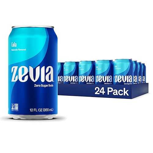 楽天GlomarketZevia Zero Sugar Soda, Cola, 12 oz Cans （24-Pack） Naturally Sweetened, Zero Calorie Sugar Free Soda - Non-GMO Project Verified, Gluten-Free, Vegan