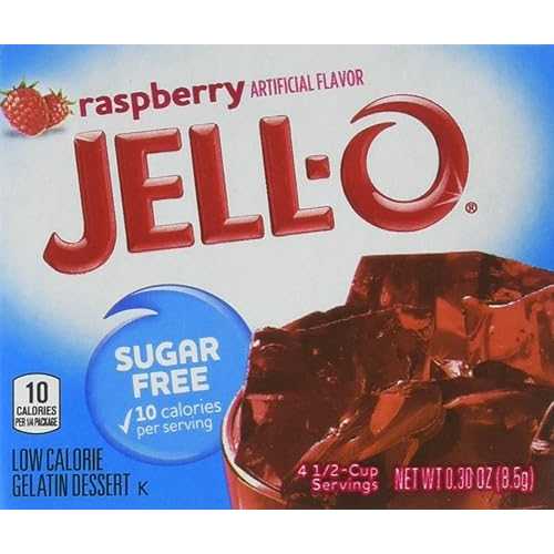 Jell-O ラズベリー シュガーフリー ゼラチン 0.60 オンス (3 パック) Jell-O Raspberry Sugar-Free Gelatin 0.60 oz (3 Pack)