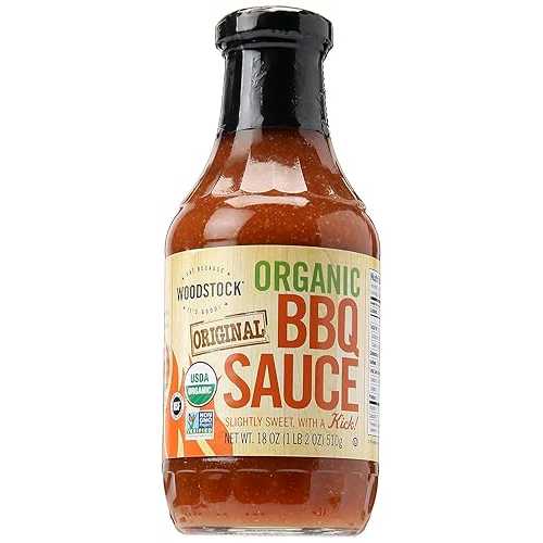 ウッドストック オーガニック BBQ ソース オリジナル -- 18 オンス - 2 個 Woodstock Organic BBQ Sauc..