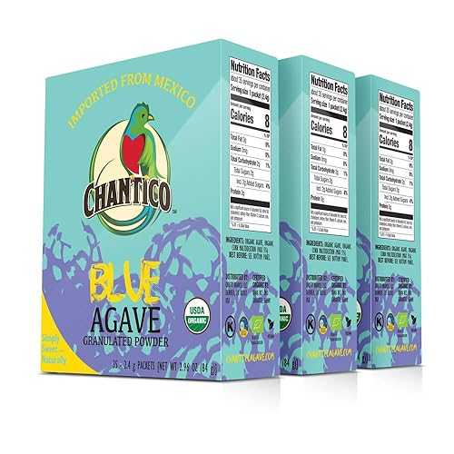 Chantico Ch Sweet Granulated Agave Powder 3 Box of 35/2.4 g Sachet Chantico Ch Sweet Granulated Agave Powder 3 Box of 35/2.4 g Sachet