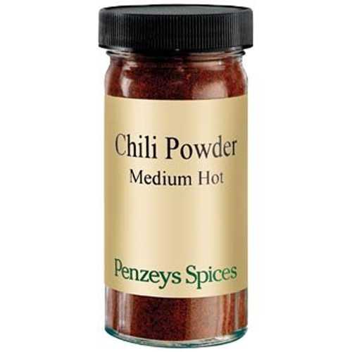 Medium Hot Chili Powder By Penzeys Spices 2.4 oz 1/2 cup jar (Pack of 1)
