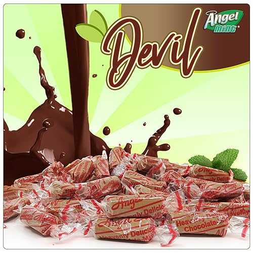 楽天GlomarketChocolate Devil Angel Mint Cherub 16 oz Bag Individually Wrapped Mints Old Fashion Candy Pure and Natural Fat Free Gluten Free Soy Free Salt Free Vegan Friendly