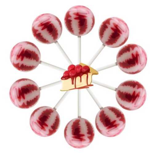 楽天Glomarket10カラット。チェリーチーズケーキ クリームスワールロリポップバッグ （チェリーチーズケーキ） Original Gourmet 10ct. Cherry Cheesecake Cream Swirl Lollipop Bag （Cherry Cheesecake）