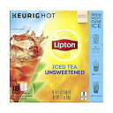 リプトン Kカップ アイスティー Kカップ 無糖 18カラット、4個パック Lipton K-Cup Iced Tea K-Cups Unsweetened 18 ct, pack of 4