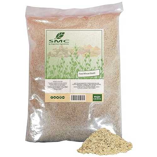 NatureJam RAW 未調理小麦胚芽 5 ポンドバルクバッグ - 鮮度を保つためにヒートシール。 NatureJam RAW UnCooked Wheat Germ 5 Pounds Bulk Bag-Heat Sealed for Freshness.