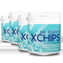 純粋なキシリトールを含む Dr Rudy's Xchips 4 パック - キシリトール キャンディー (ミント) Dr Rudy products 4 Pack Dr Rudy's Xchips with Pure Xylitol - Xylitol Candy (Mint)